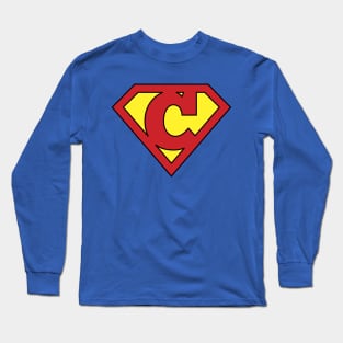 C Programming Superhero - Cool Computer Programmer Design Long Sleeve T-Shirt